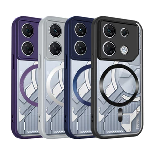 สีคาราเมลซิลิโคนใสแม่เหล็กกรณี Infinix GT 30 Pro GT 20 Pro 5G ปลอก TPU กันชนกันกระแทกเคสโทรศัพท์ใสฝาครอบ