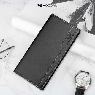 VOCOAL men's fashionable long wallet PU leather ultra-thin m…