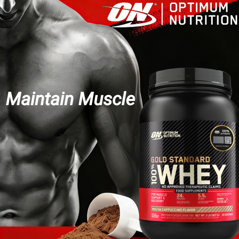 Optimum Nutrition Gold Standard Whey, 2lbs - ON เวย์โปรตีน, ฟื้นฟูกล้ามเนื้อ