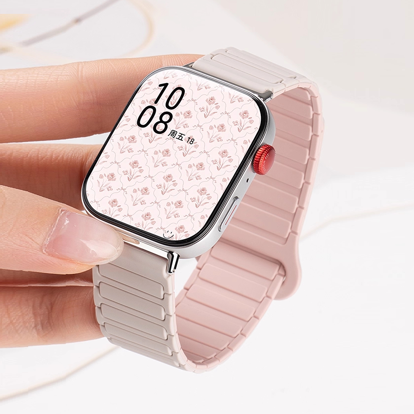 Magnetic Strap For Huawei Watch Fit 4 สาย Soft Huawei Watch fit 4 pro สาย Silicone Huawei Watch fit 3 สาย Huawei Fit 5 / Huawei Fit3 / Huawei Fit 4 pro สาย Huawei Watch Fit 4 Strap Silicone สาย Huawei Watch Fit 5 pro Strap Rubber Huawei Watch Fit 5 สาย ราคา ถูกที่สุด ดีลบีเคเค แกลเลอรีภาพที่ 2