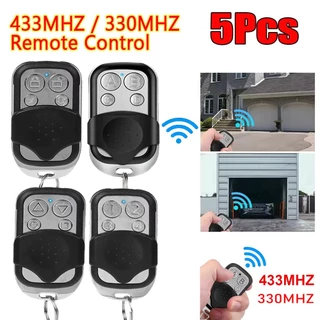 [🇹🇭⚡12hจัดส่ง] 5 ชิ้น 433/330MHZ รีโมทคอนโทรล 4Button รีโมทคอนโทรล Duplicator Universal โรงรถประตู Clone Rolling รหัสสําหรับประตูโรงรถ
