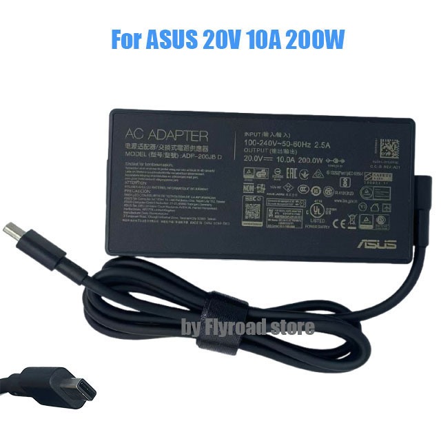 20V 10A 200W อะแดปเตอร์สําหรับ Asus ProArt P16 สําหรับ ROG Zephyrus G16 Flow Z13 แล็ปท็อปชาร์จ