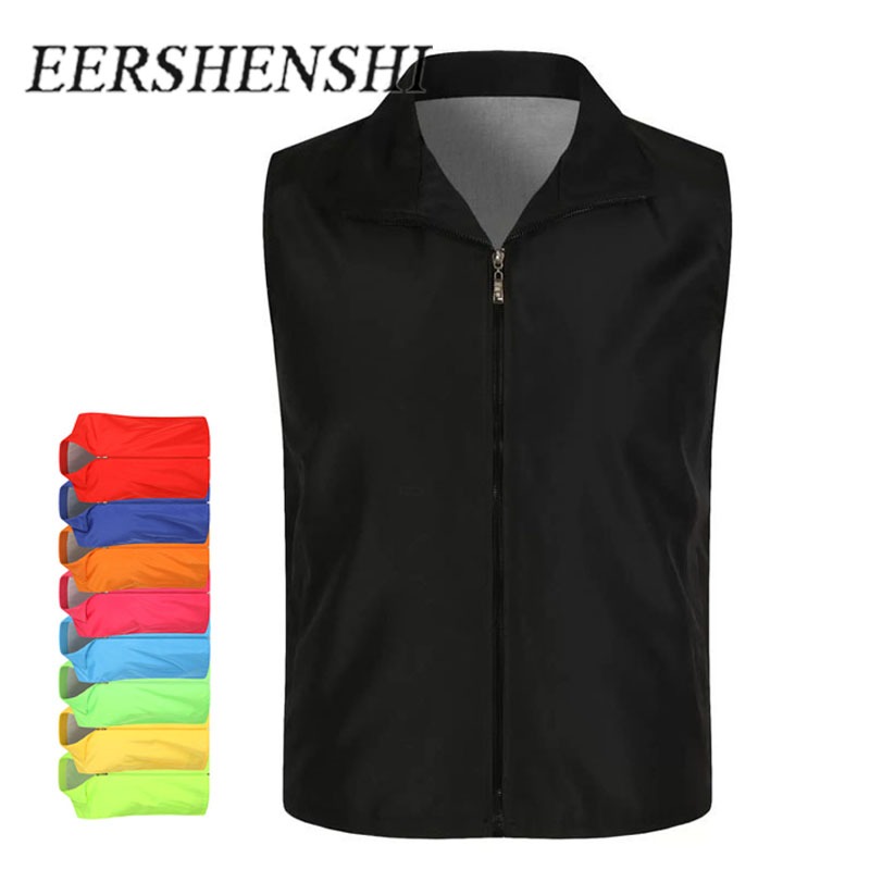 เสื้อแจ็คเก็ตแขนกุดมีซิป สำหรับสวมใส่ลำลอง