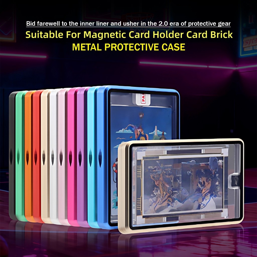 35PT 130PT Magnetic Trading Card ตัวป้องกันเคสโลหะไม่มีอิฐ