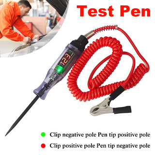 GY 6V-24V DC Car Truck Voltage Circuit Tester Digital Display Long Probe Pen Light Tester Pen