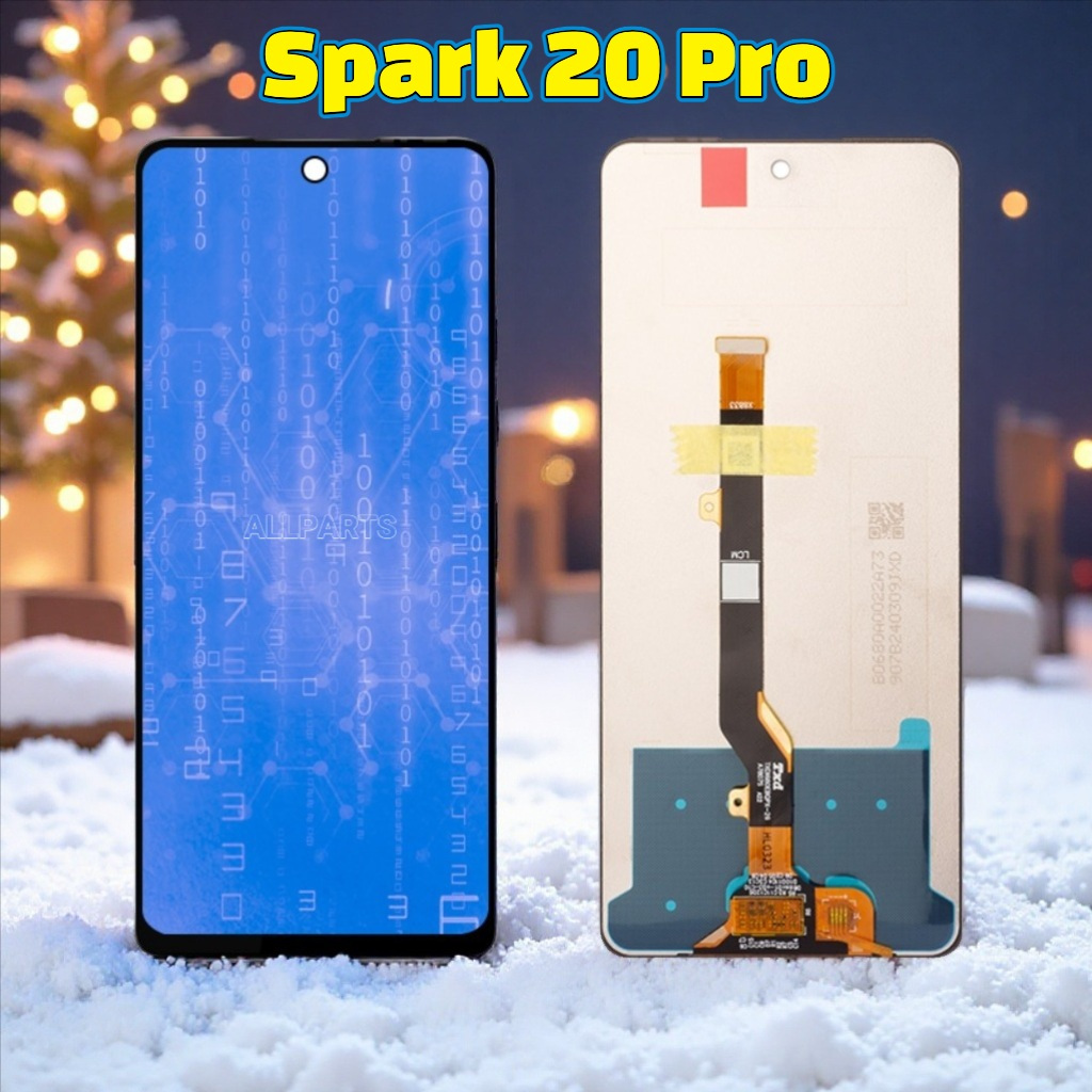 Allparts หน้าจอสัมผัส LCD แบบเปลี่ยน สําหรับ Tecno Spark 20 Pro KJ6