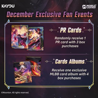 (4 กล่อง) MLBB-HANDS OF DESTINY Combo Pack : ซื้อ 4 กล่อง รั…