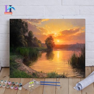 Hamlet60x75ซม.ระบายสีตามตัวเลข,ติดตั้งกรอบเรียบร้อยแล้ว,ภาพร…