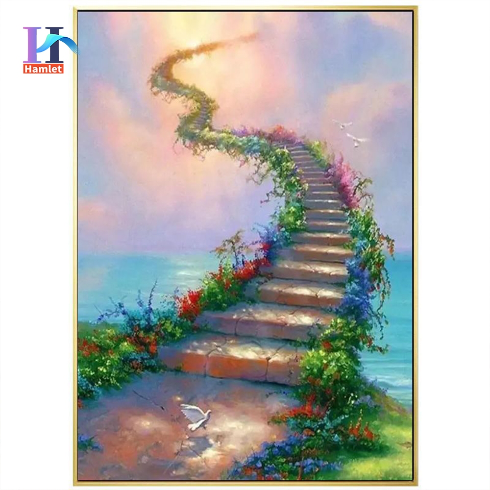 Hamlet40x50ซม.ระบายสีตามตัวเลข,ติดตั้งกรอบเรียบร้อยแล้ว,ภาพระบายสีตามหมายเลข,ของตกแต่งบ้าน,ภาพวาดสีน้ำมันคลาสสิกเรื่อง