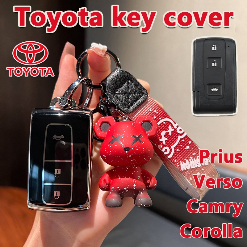 Toyota Prius/Corolla/Verso/Camry ฝาครอบกุญแจรถ Prius 2004-2009 เคสกุญแจ Camry ปลอกกุญแจรีโมท Corolla