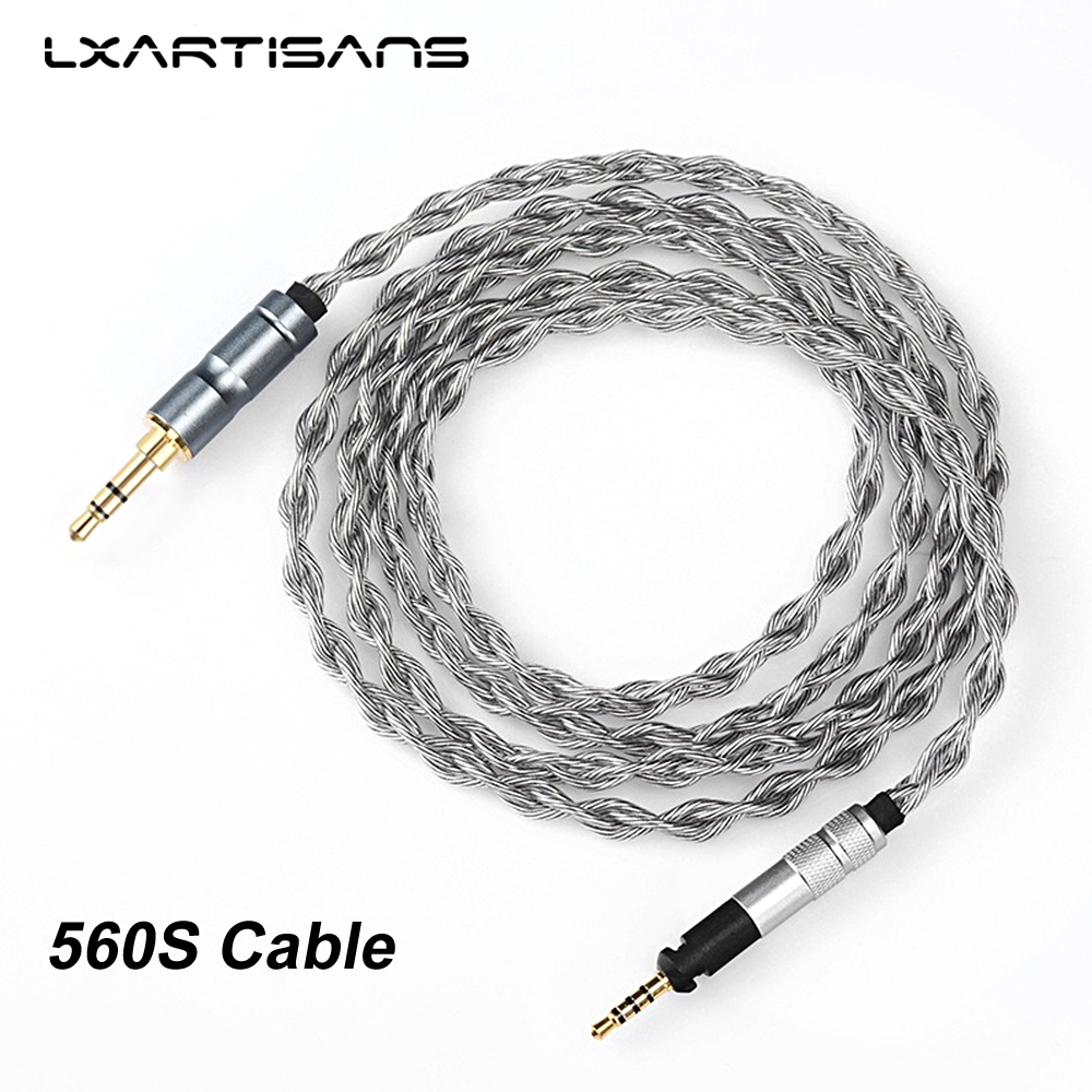LXARTISANS 560S สายหูฟัง 3.5 มม./4.4 มม.ถึง 2.5 มม. 4-Strand 356-Cores Hi-Fi Line ใช้งานร่วมกับ Senn