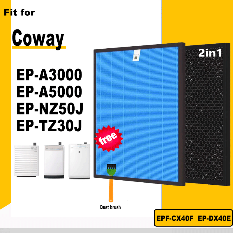 H13 ตัวกรองถ่านกัมมันต์ Hepa EPF-CX40F, EP-DX40E สําหรับเครื่องฟอกอากาศ Hitachi EP-A3000, EP-A5000, 