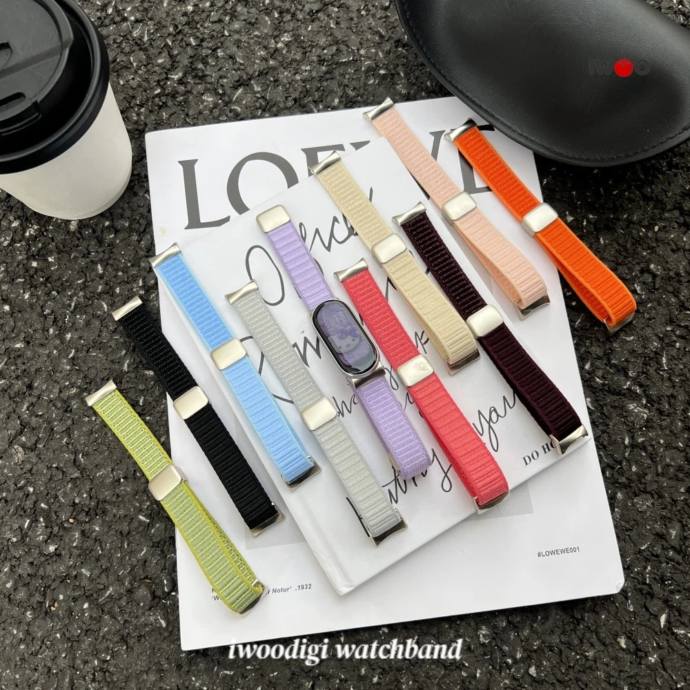 สําหรับ xiaomi/mi band 10/mi band 9/mi band 8/nfc/Ceramic龙尼人吸水制表带