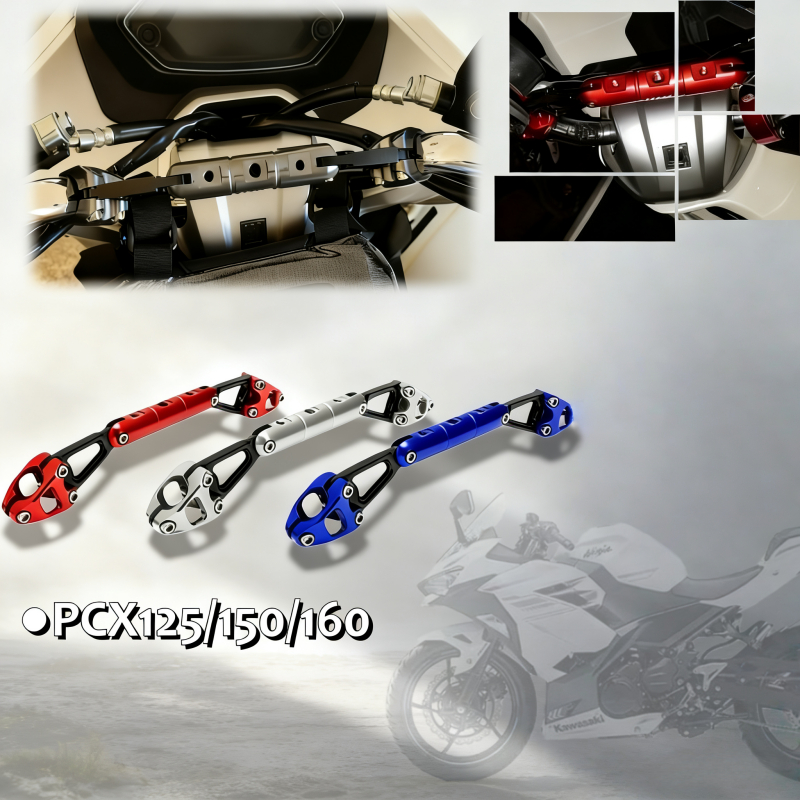 บาร์แต่ง ฮอนด้า PCX125 PCX150 PCX160 คานขวางแฮนด์มอเตอร์ไซค์ ติดตั้งง่าย ไม่ต้องเจาะ ไม่เสียหาย