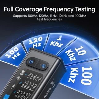 FNIRSI LCR-ST2 Digital Tweezer Bridge LCR ESR Meter 2-IN-1 SMD Test Kelvin คลิปส่วนประกอบอิเล็กทรอนิกส์เครื่องมือทดสอบมัลติฟังก์ชั่น