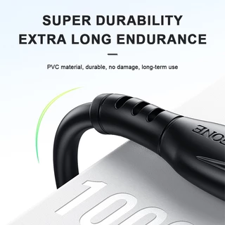 BOROFONE BX51 สายชาร์จเร็ว Type-C to Type-C/Type-C to Li สีดำ/สีขาว วัสดุ PVC ยาว 1 เมตร รับประกัน 1 ปี