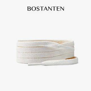 BOSTANTEN เชือกรองเท้าขาวดำ สไตล์มินิมอล เรียบเท่ ใช้ได้ทุกเพศ แมทช์สนีกเกอร์ทุกแบบ