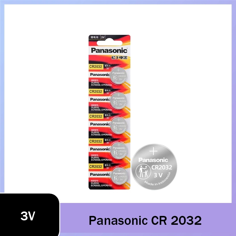 5-20pcs Original CR 2032 แบตเตอรี่ใหม่สําหรับ PANASONIC CR2032 3V ปุ่มเซลล์เหรียญแบตเตอรี่สําหรับนาฬิกา