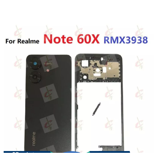ฝาหลังสําหรับ Realme Note 60X กรอบกลาง RMX3938