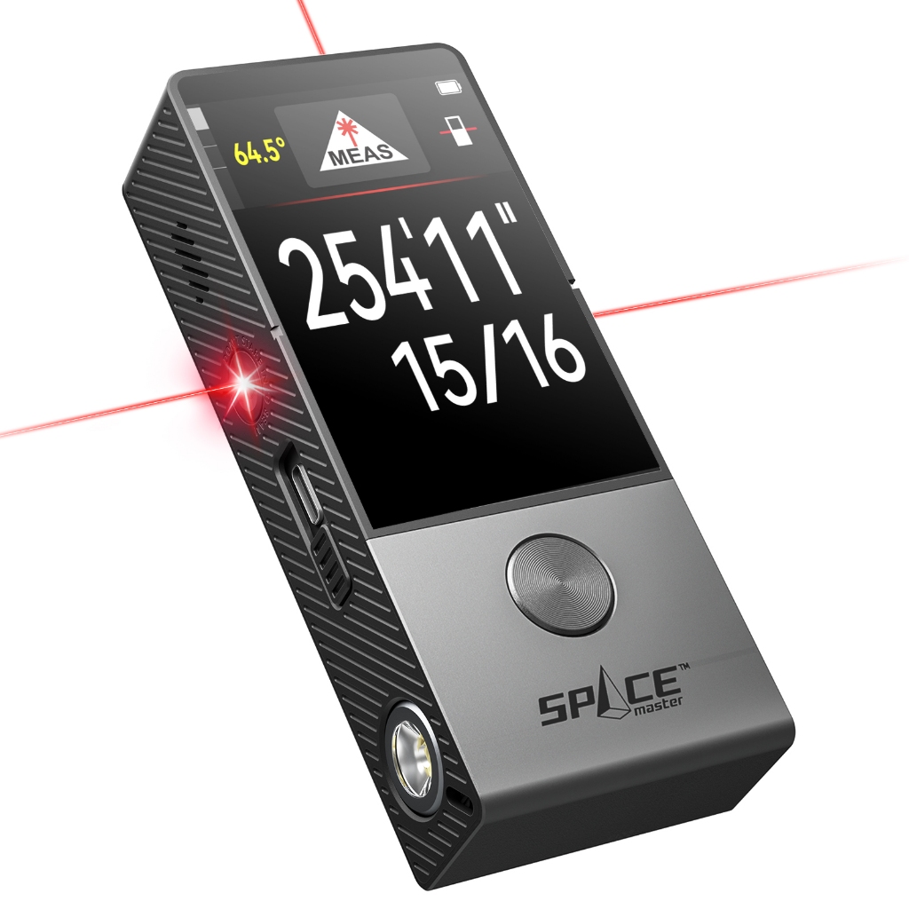 Mileseey D9 Pro เลเซอร์วัดด้วยทวิภาคีภาพ Aligning 100% Co-Axialignment 2.4  IPS หน้าจอสัมผัส 360°เซ็นเซอร์มุม P2P การเชื่อมต่อบลูทูธ Type-C ชาร์จ