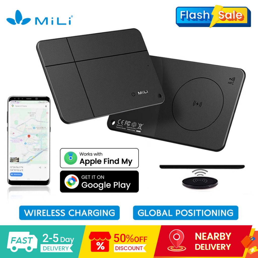 MiLi MiCard Duo Smart Item Finder Global ที่แม่นยํา Locating NFC การตรวจจับอัตโนมัติสําหรับ iOS และ 