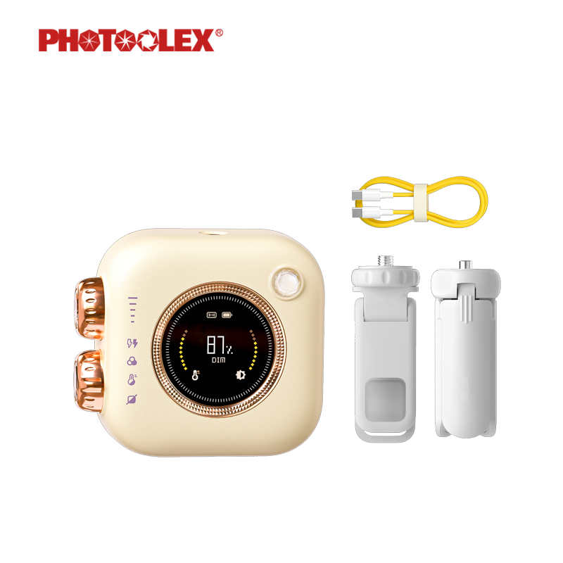 PHOTOOLEX TOFU LUXURY ไฟเสริมความงาม เซลฟี่ไลฟ์ RGB เต็ม เอฟเฟกต์ 21 แสงนุ่มเสริมความงาม  2500-9900K