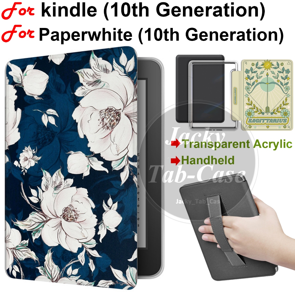 เคสสําหรับ kindle (10th Generation) Paperwhite 4 รุ่นที่ 10 6" เคสอะคริลิคแบบถือ PQ94WIF J9G29R , ลา