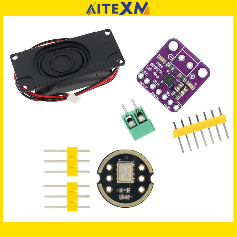 Max98357 I2S 3W Class D เครื่องขยายเสียง Breakout Interface Dac ถอดรหัสโมดูล Filterless Audio Board INMP441 3W 8R เครื่องขยายเสียงลําโพง XiaoZhi สําหรับ ESP32 Raspberry Pi