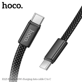 hoco. X125 สายชาร์จเร็วถักไนลอน รองรับ PD60W Type-C to Type-C/PD30W Type-C to Li ยาว 1 เมตร รับประกัน 1 ปี