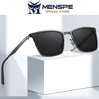 Menspe แว่นกันแดดผู้ชาย UV400 แว่นตาโพลาไรซ์ทรงสี่เหลี่ยมแว่นกันแดดตาแสงอัลตร้าตาป้องกันแสงสะท้อน