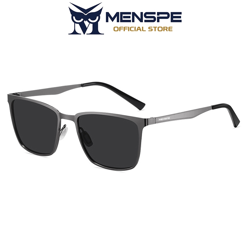Menspe แว่นกันแดดผู้ชาย UV400 แว่นตาโพลาไรซ์ทรงสี่เหลี่ยมแว่นกันแดดแว่นตาแสงอัลต