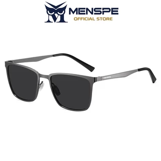 Menspe แว่นกันแดดผู้ชาย UV400 แว่นตาโพลาไรซ์ทรงสี่เหลี่ยมแว่นกันแดดตาแสงอัลตร้าตาป้องกันแสงสะท้อน