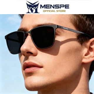 Menspe แว่นกันแดดผู้ชาย UV400 แว่นตาโพลาไรซ์ทรงสี่เหลี่ยมแว่นกันแดดตาแสงอัลตร้าตาป้องกันแสงสะท้อน