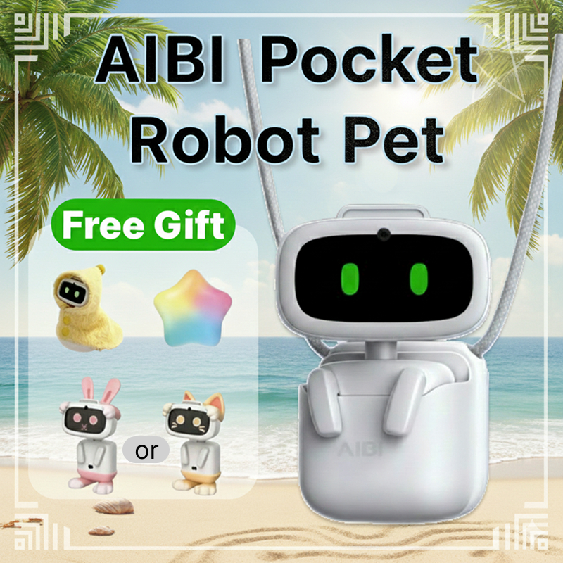 Aibi Pocket หุ่นยนต์สัตว์เลี้ยง AI ChatGPT | คำสั่งเสียง, ร้องเพลง, โต้ตอบ, แม่เหล็กติดได้ทุกที่, ขอ