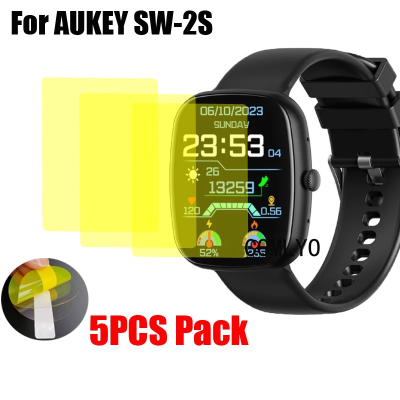สําหรับ AUKEY SW-2S ป้องกันหน้าจอสมาร์ทวอท์ชบางเฉียบ HD ฟิล์ม TPU