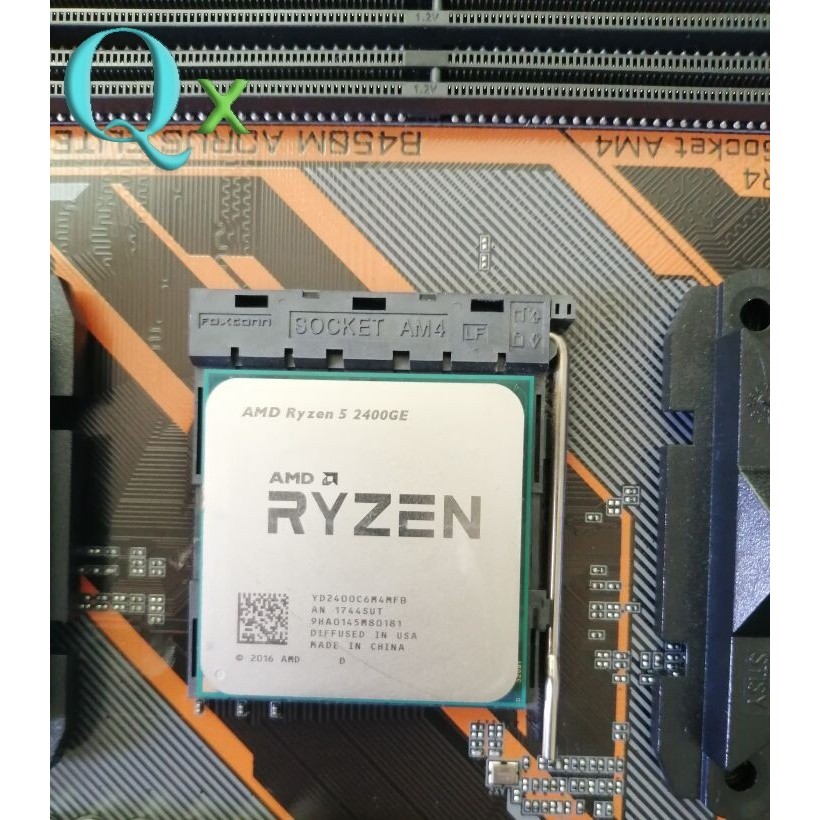 Ryzen 5 2400GE AM4 โปรเซสเซอร์ CPU Quad-Core R5-450GE 3.2GHZ คอมพิวเตอร์เดสก์ท็อป 8 ด้าย