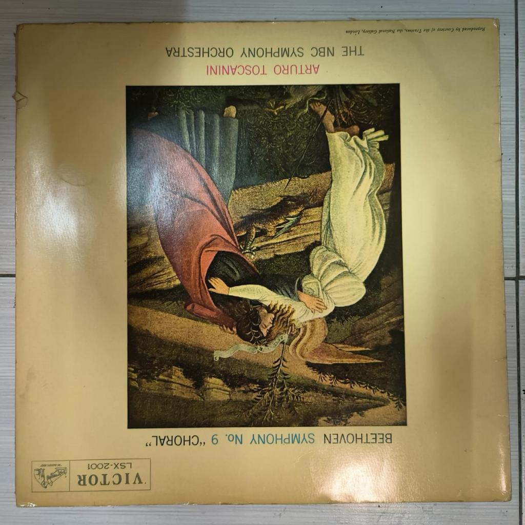 Beethovens Ninth Symphony (Choral Symphony), Toscani, NBC Symphony Orchestra ไวนิล lp