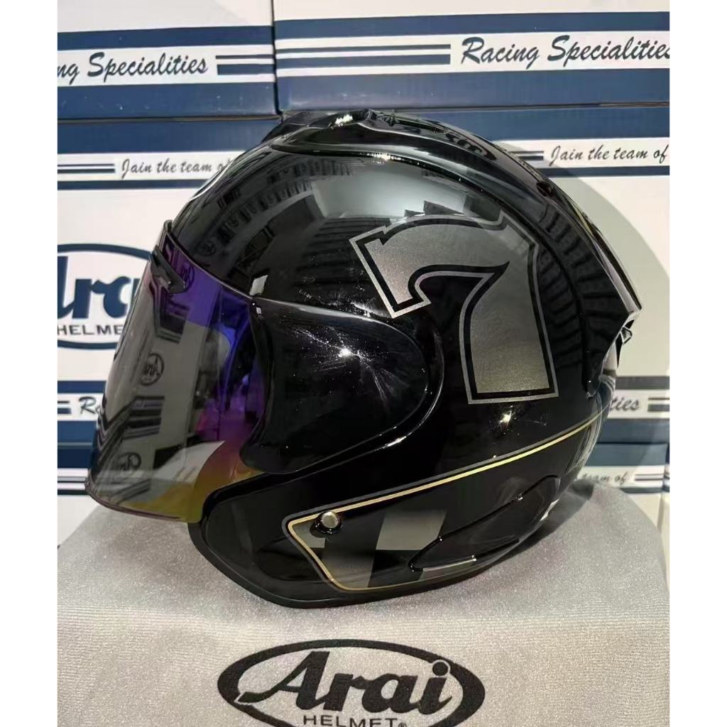 หมวกกันน็อค ARAI Ram4 VZ สีดํา 7 หมวกกันน็อคขี่มอเตอร์ไซค์ป้องกันการตก – โปรปัง