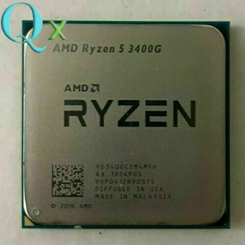 Ryzen R5 3400G AM4 โปรเซสเซอร์ CPU R5 3400G Zen+ 3.7GHz/4MB Quad-Core คอมพิวเตอร์เดสก์ท็อป