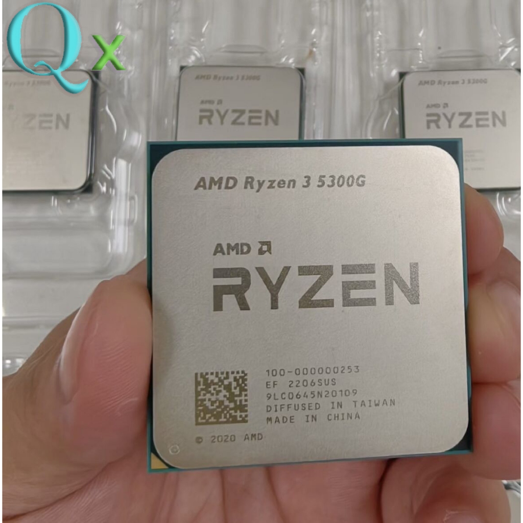 Ryzen 3 5300G AM4 CPU โปรเซสเซอร์ 4.0-4.2GHz Quad Core 8Thr 65W R3-5300G 8MB คอมพิวเตอร์เดสก์ท็อป
