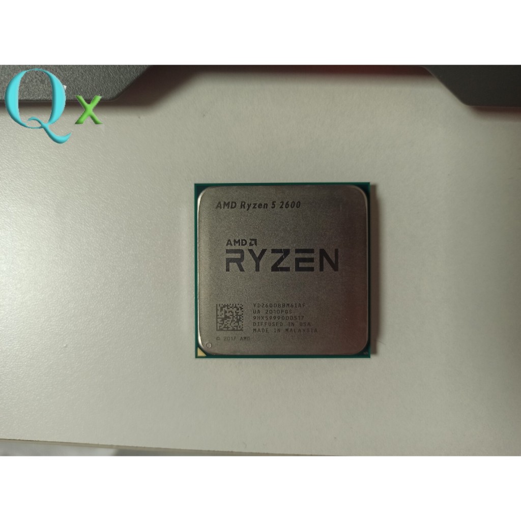 Ryzen 5 2600 AM4 โปรเซสเซอร์ CPU R5 2600 Six-Core 12T 3.4GHz 65W 32MB เดสก์ท็อป