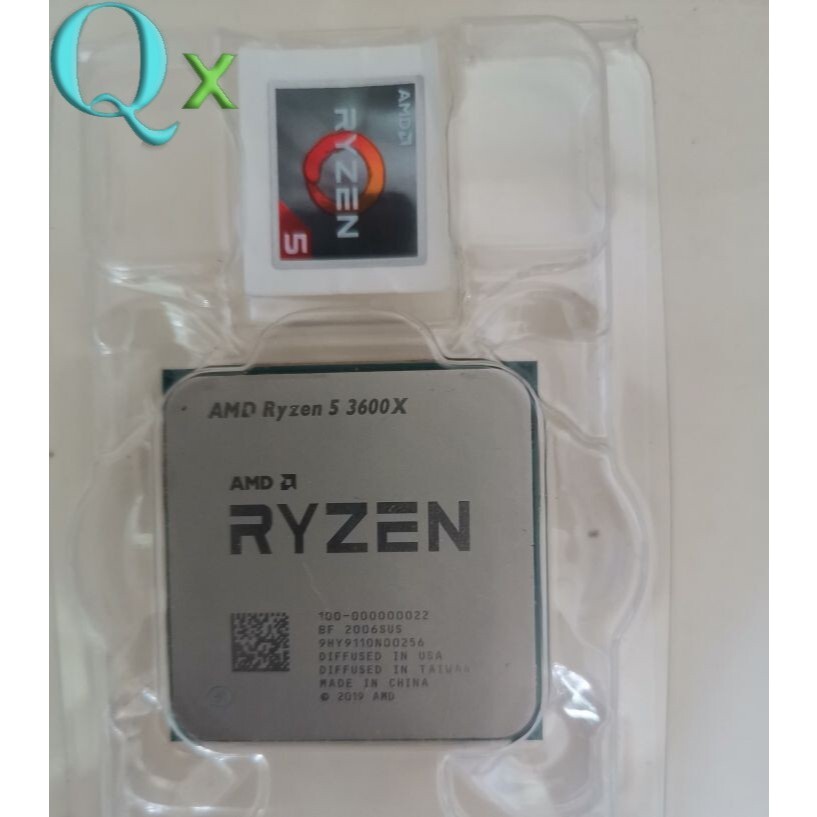 Upgrade Gaming CPU Ryzen 5 3600X AM4 โปรเซสเซอร์ CPU r5 3600X 3.8GHz 6C 12Thr 32M เดสก์ท็อป 32MB
