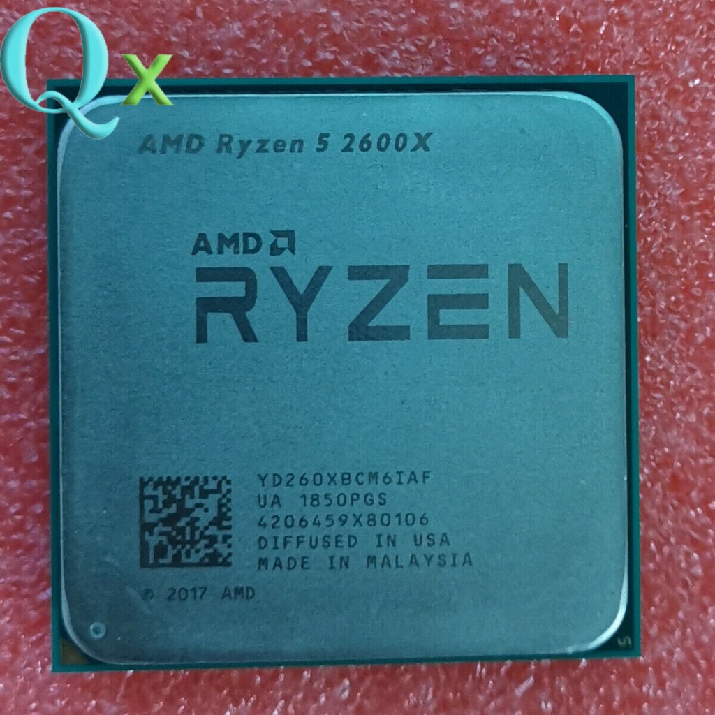 Upgrade Gaming CPU Ryzen 5 2600X AM4 โปรเซสเซอร์ CPU R5 2600X 3.6 GHz 6C 12-Thread 16M เดสก์ท็อป