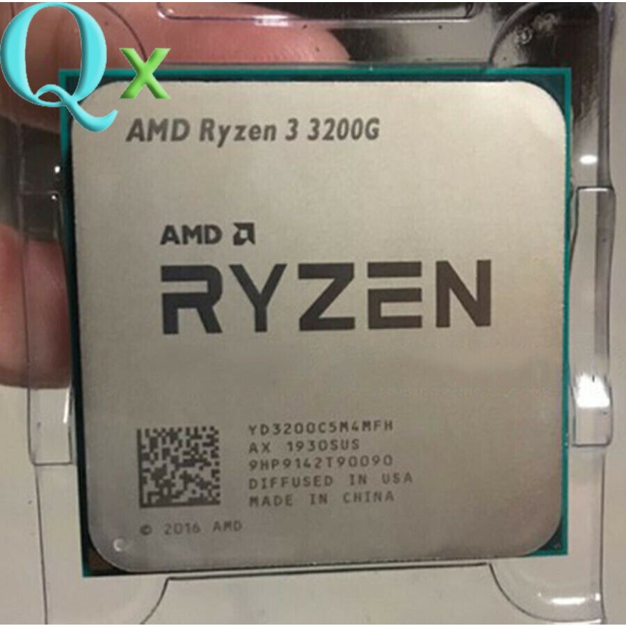 Ryzen 3 3200G AM4 โปรเซสเซอร์ CPU R3-3200G 3.6-4.0GHz 4-Core 4thr 65W เดสก์ท็อป