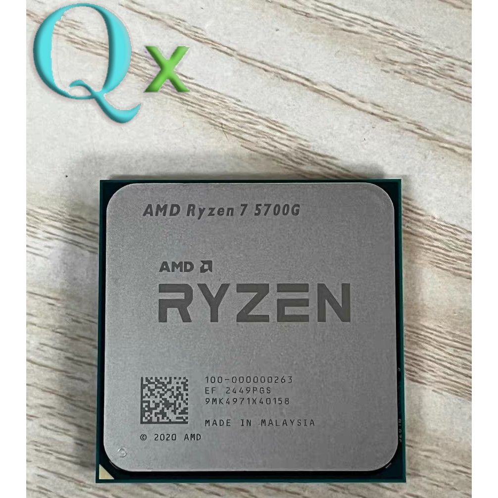 Ryzen 7 5700G AM4 โปรเซสเซอร์ CPU R7 5700G 3.8 GHz 8 Core 16 thr 65W 16MB