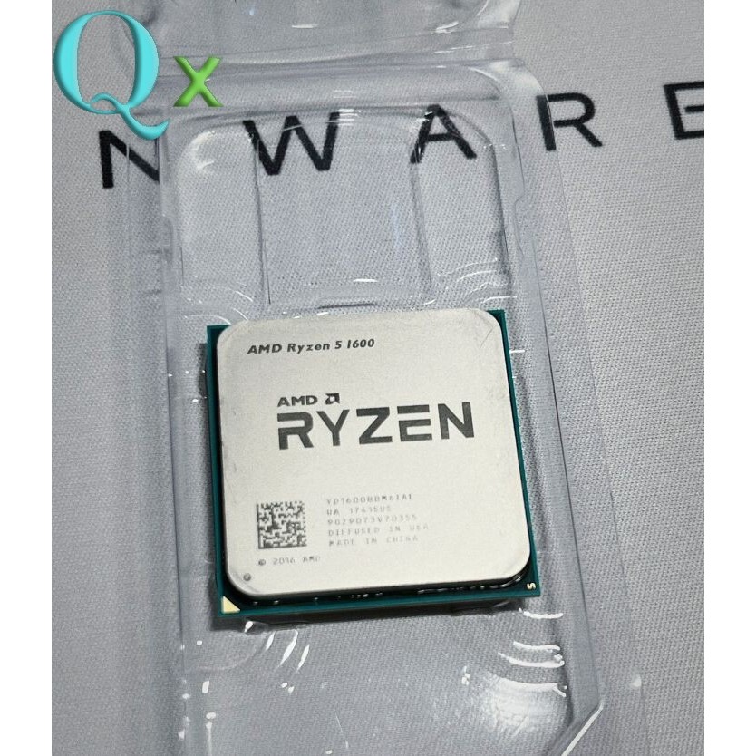 RYZEN 5 1600 AM4 CPU โปรเซสเซอร์ R5 1600 6-Core 12T 3.2 GHz เดสก์ท็อป 12MB 65W