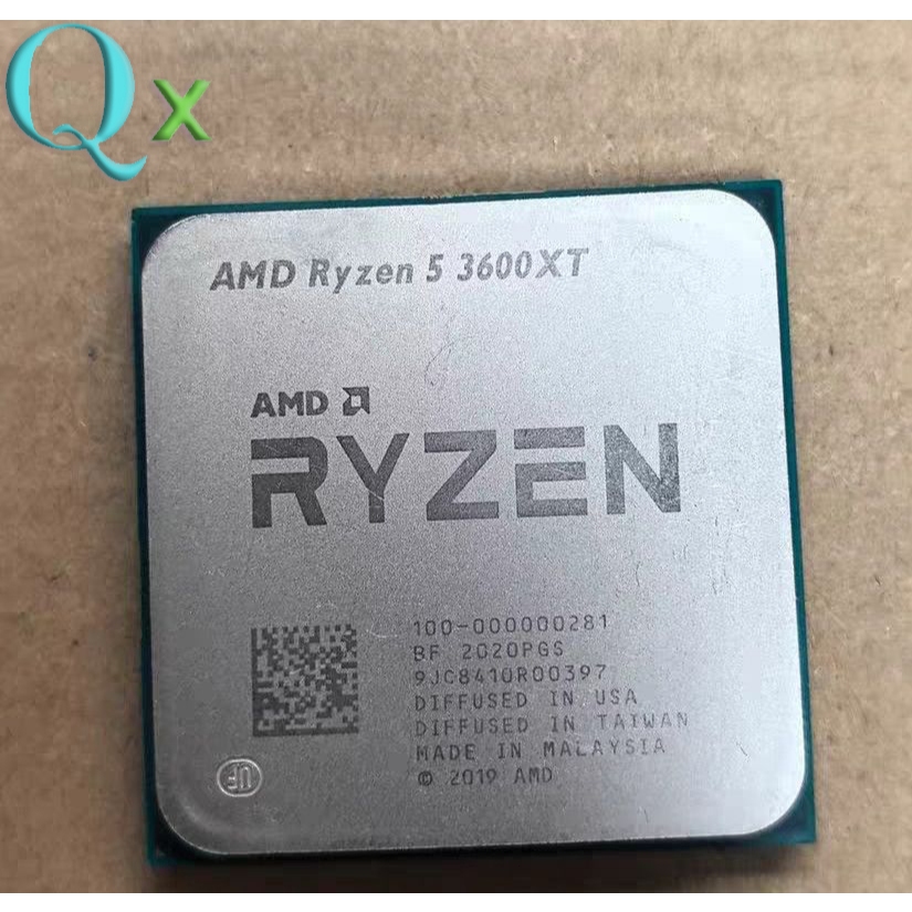 Ryzen 5 3600XT AM4 โปรเซสเซอร์ CPU R5 3600XT 6-Core 12-Thr 3.8GHz 95W เดสก์ท็อป