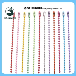 St.kunkka 10 ชิ้น / แพ็ก 10 * 2.4 ซม โซ่ลูกปัด โซ่ไข่ปลาใช้เป็นพวงกุญแจ