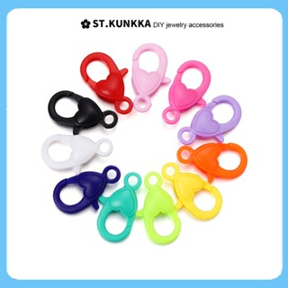 20/50pcs 🔥 ก้ามปูพลาสติก หลากสี ตะขอก้ามปู พวงกุญแจ มีตะขอสำ…