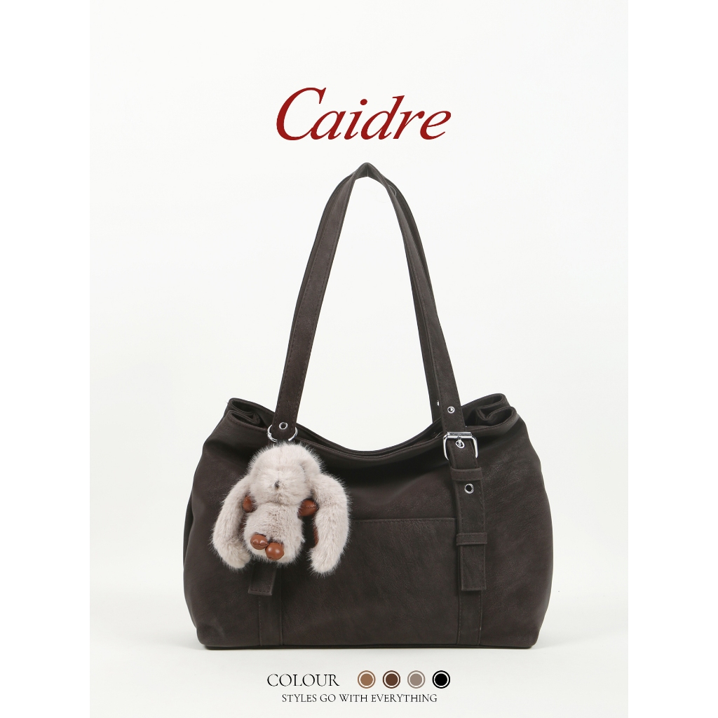 Caidre กระเป๋าสะพายข้างหนังนิ่มสำหรับผู้หญิง คุณภาพพรีเมียม